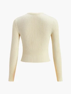 2 in 1 Beaded Cinched Waist Sweater