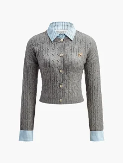 2 in 1 Button Knit Top