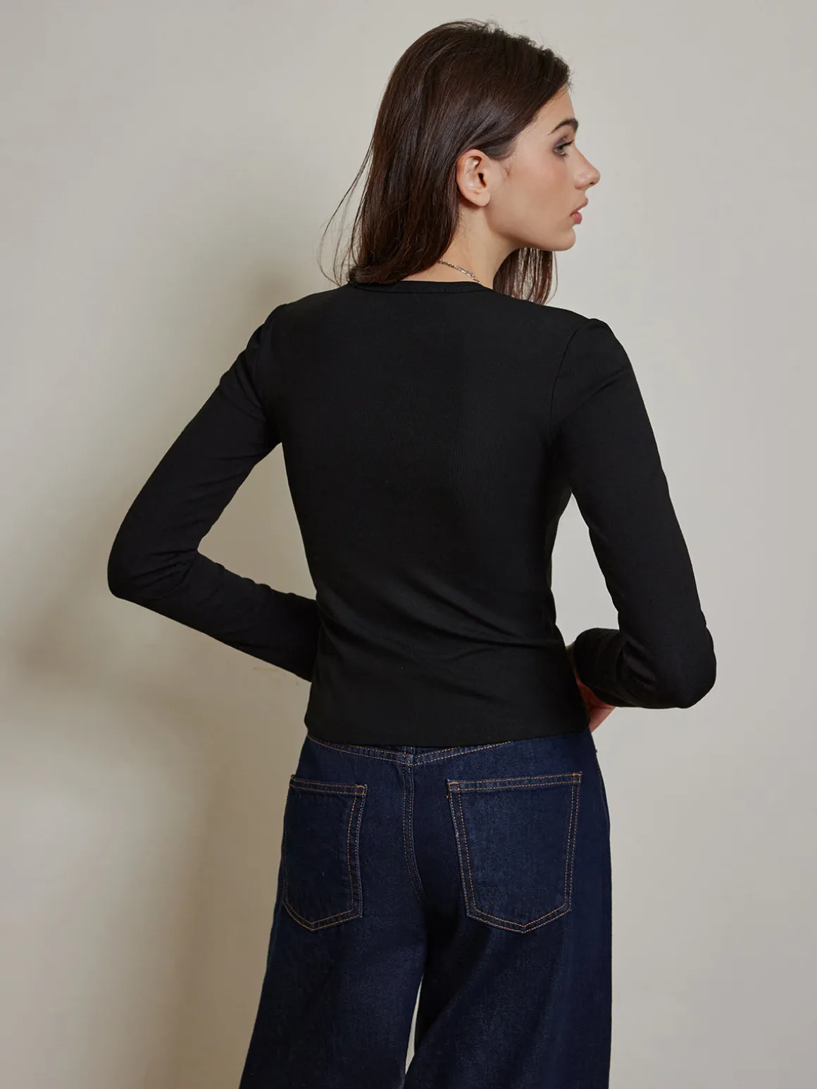 2 in 1 Color Block Jersey Top