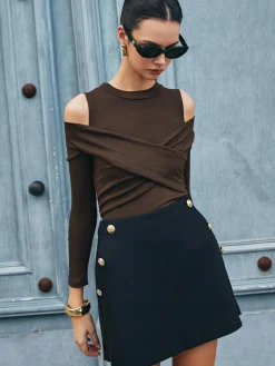 2 in 1 Criss Cross Jersey T-Shirt