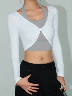 2 in 1 Knotted Crop Top