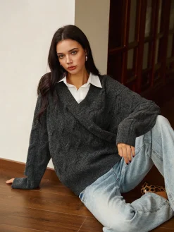 2 in 1 Twist Polo Sweater