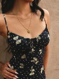 A Line Floral Dress