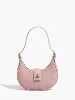 Adjustable Strap Diamond Crescent Bag