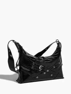 Adjustable Strap Zipper Tote Bag
