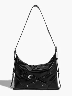 Adjustable Strap Zipper Tote Bag