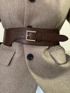Asymmetric Leather Belt