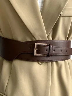 Asymmetric Leather Belt