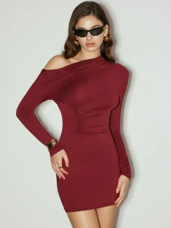 Asymmetrical Hip-Covering Short Dress