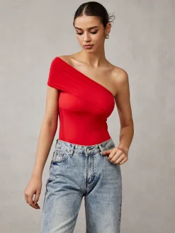 Asymmetrical One Shoulder T-Shirt