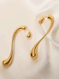 Asymmetrical Water Drop Earrings
