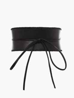Asymmetrical Wide Tie Belt