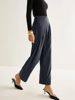 Asymmetrical Wide-Leg Pants