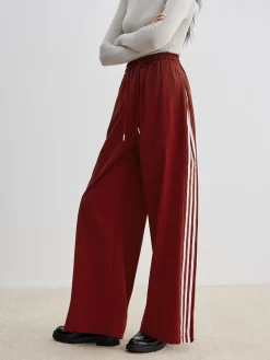 Athleisure Side Pinstripe Drawstring Pants