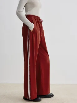 Athleisure Side Pinstripe Drawstring Pants
