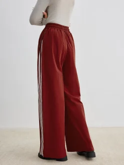 Athleisure Side Pinstripe Drawstring Pants