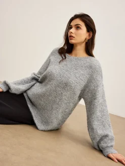 Backless Bow Shift Sweater