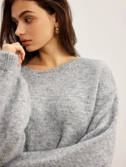 Backless Bow Shift Sweater