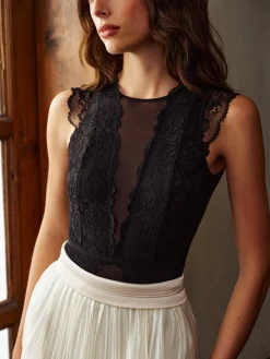 Backless Lace Bodysuit