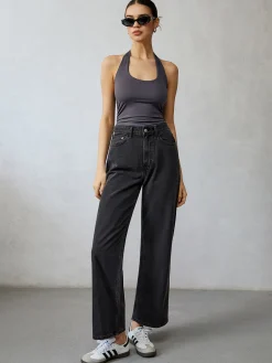 Backless Low Cut Tank Top