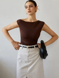 Backless Tie Back T-Shirt
