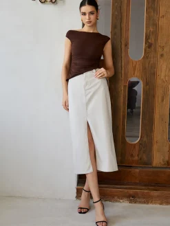 Backless Tie Back T-Shirt