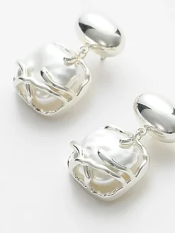 Baroque Pearl Pendant Earrings