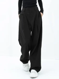 Basic Baggy Wide Leg Dress Pants