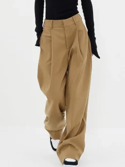 Basic Baggy Wide Leg Dress Pants