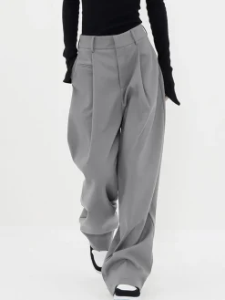 Basic Baggy Wide Leg Dress Pants
