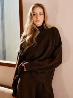 Basic Mock Neck Shift Sweater