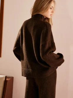 Basic Mock Neck Shift Sweater