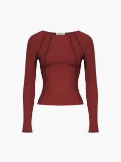 Basic Piping Long Sleeve Top
