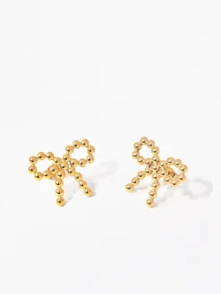 Beaded Bow Earrings