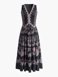 Beheme Printed Floral Dress