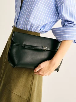 Belt-Decor Compartment Clutch Bag