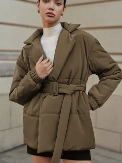Belted Lapel Cozy Winter Coat