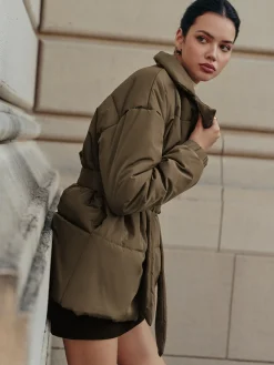 Belted Lapel Cozy Winter Coat