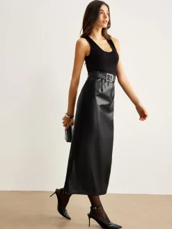 Belted Panel Tank Dress