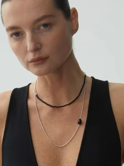 Black Onyx Beaded Necklace