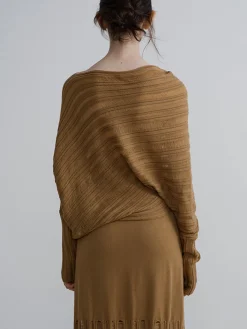 Boheme Asymmetrical Neck Loose Sweater