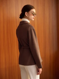 Boheme Belted Suede Polo Jacket
