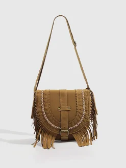 Boheme Buckle Flap Tassel Bag