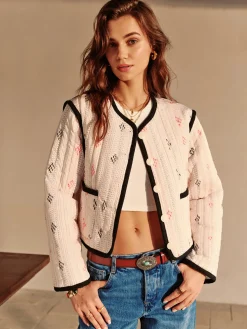 Boheme Contrast Piping Short Jacket