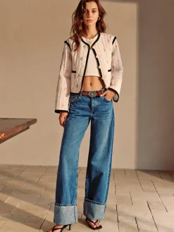 Boheme Contrast Piping Short Jacket