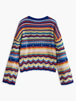 Boheme Crew Neck Draped Sweater