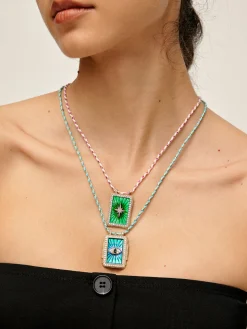 Boheme Green Bless Charm Necklace