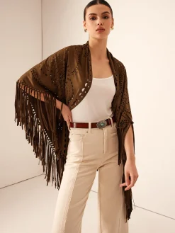 Boheme Hollow Tassel Shawl