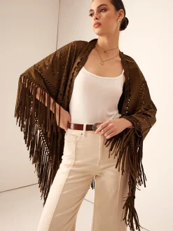 Boheme Hollow Tassel Shawl
