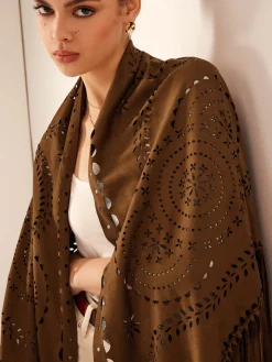 Boheme Hollow Tassel Shawl